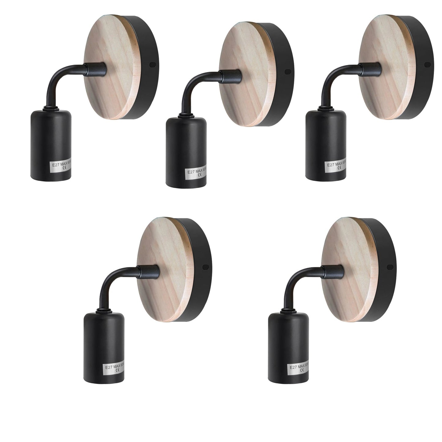 Wood bedside Wall lamp ~ 5120