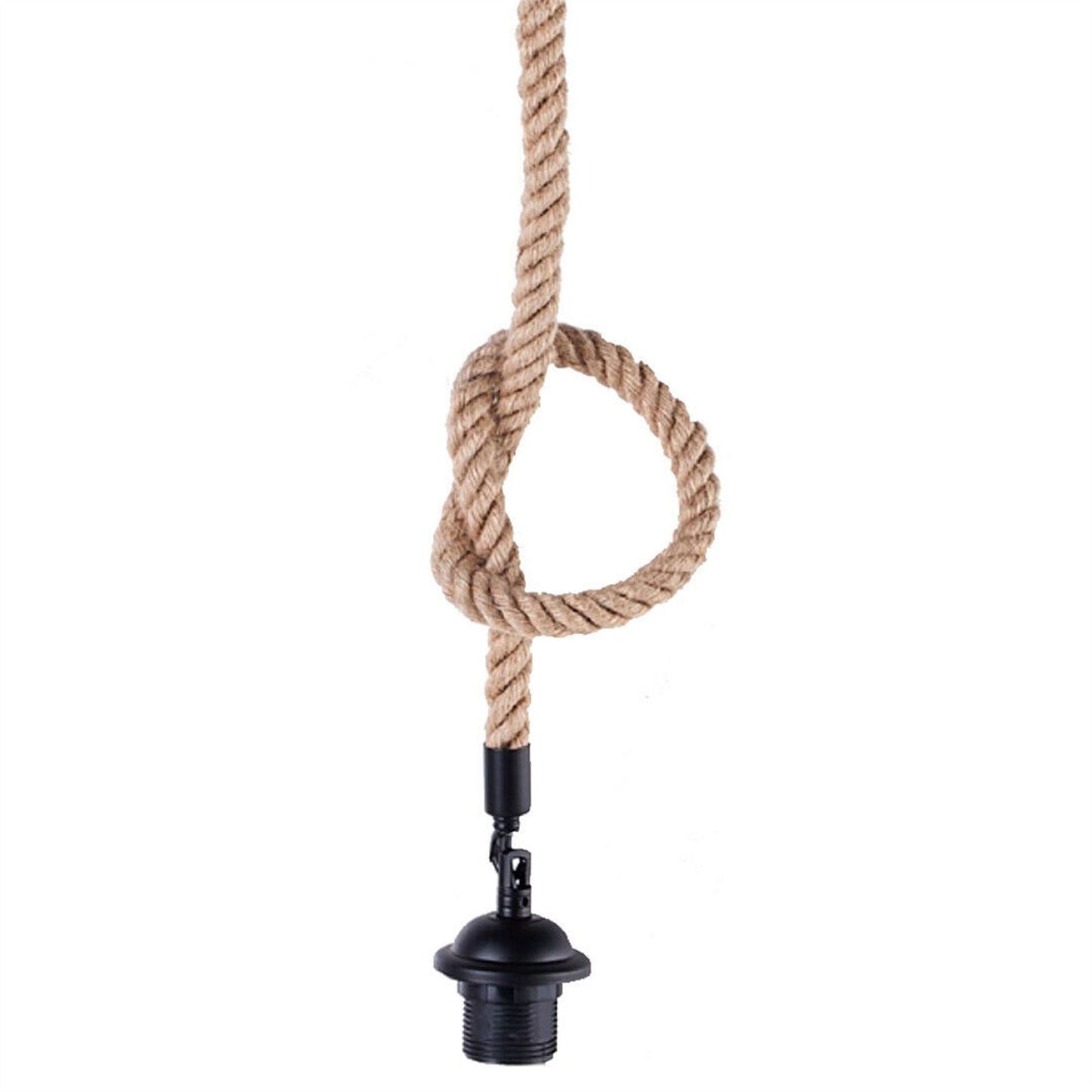Retro Hemp Rope Pendant E27 Holder Ceiling Light Decor~1358