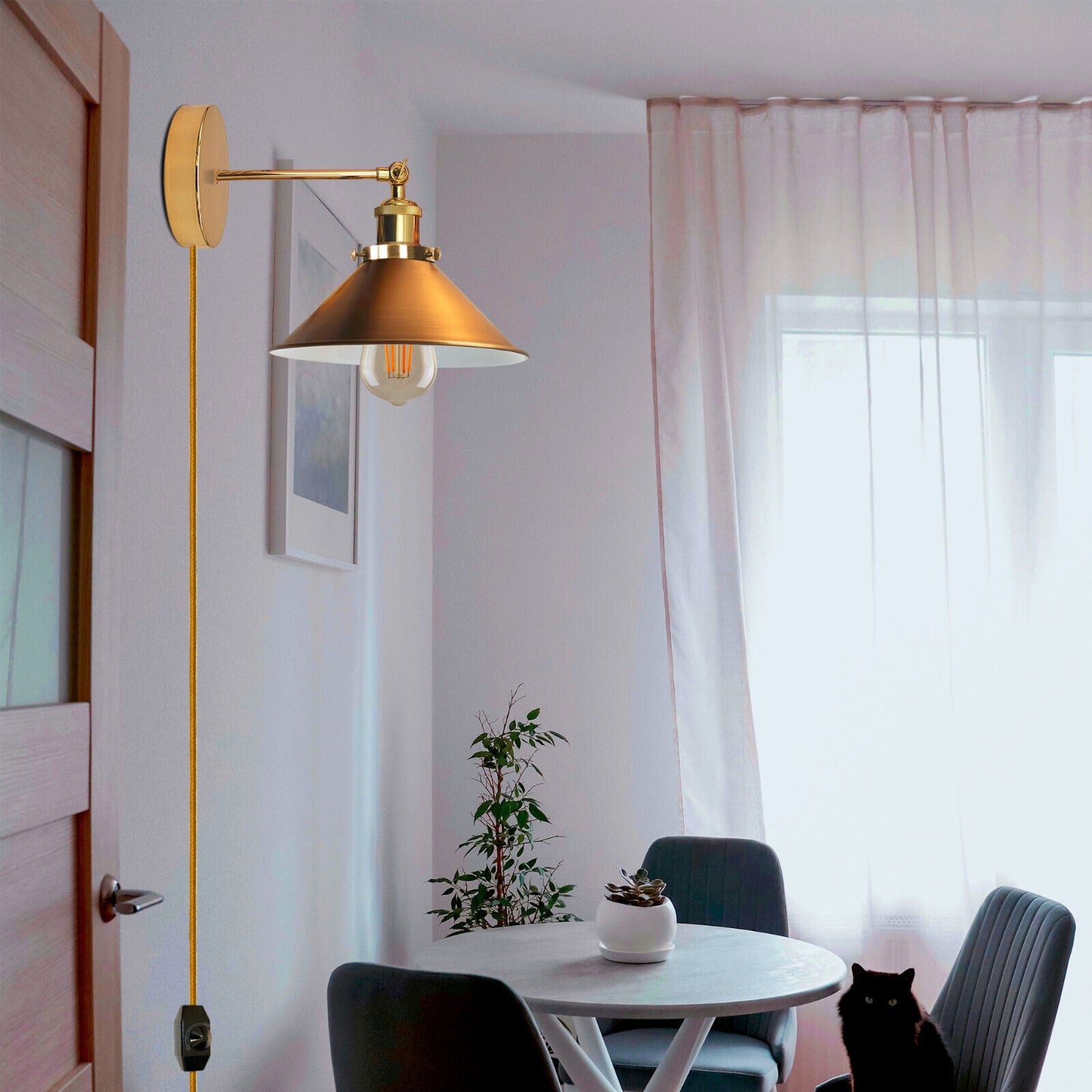 Cord plug in pendant light with Dimmer Switch ~2224