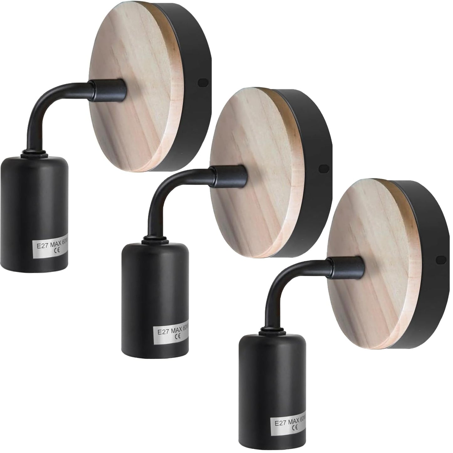 Wood bedside Wall lamp ~ 5120